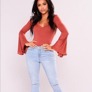 Fashion nova ruffle bodysuit